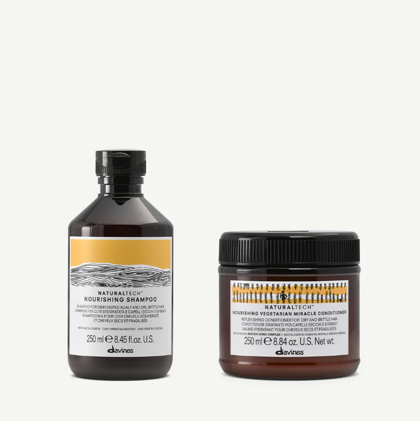 Davines Nourishing shampoo en conditioner set voor droog en beschadigd haar – voedende en herstellende haarverzorging 250ml
