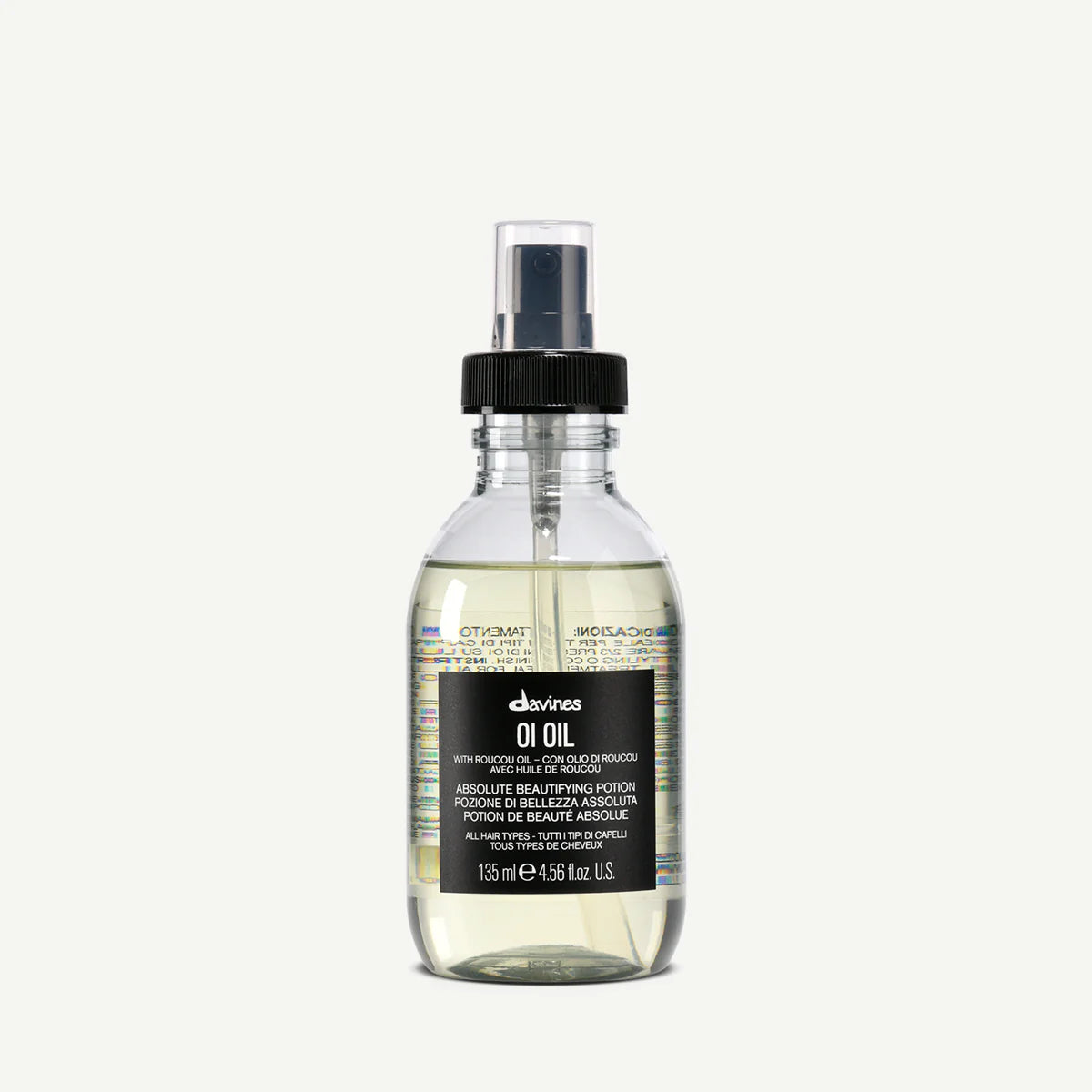 Davines OI Oil 135 ml – luxueuze haarolie voor intense glans, zachtheid en anti-frizz, geschikt voor alle haartypes