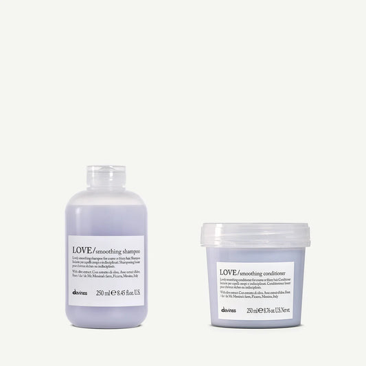 LOVE Smooth Set - Davines Verzorging voor Kroeshaar shampoo 250 ml conditioner 250 ml